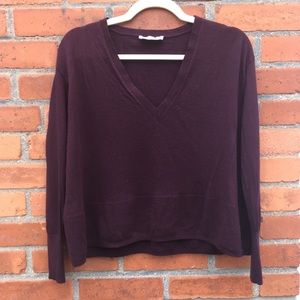 Everlane luxe wool square v neck